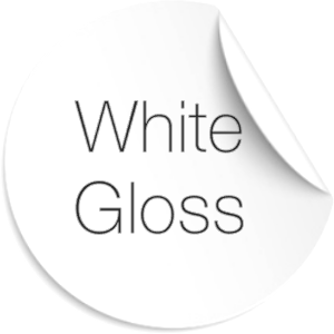 White Gloss Paper Labels