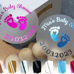 Baby Feet Personalised Sticker