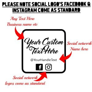 Custom Social Media Stickers