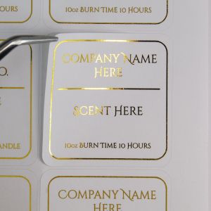 Luxury Personalised Candle Sticker