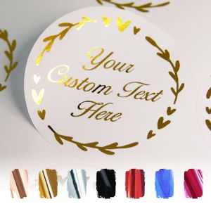 Wreath & Hearts Personalised Stickers