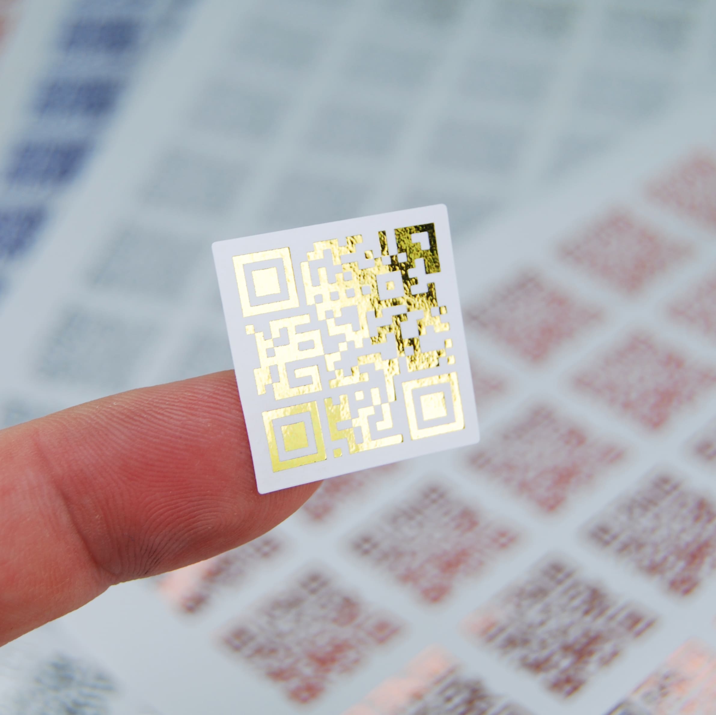 Metallic QR Code Stickers - Custom link to Website or Business - Image 2