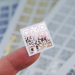 Metallic QR Code Stickers - Custom link to Website or Business