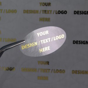 Premium Personalised Clear Gloss Oval Stickers