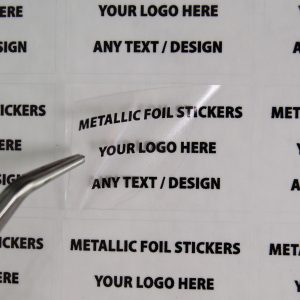 Premium Personalised Clear Gloss Rectangle Stickers