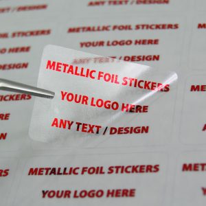 Premium Personalised Clear Gloss Curved Rectangle Stickers