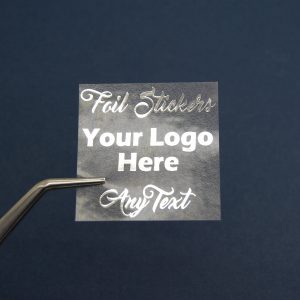 Premium Personalised Clear Gloss Square Stickers