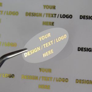 Premium Personalised Frosted Oval Stickers