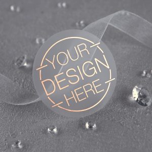 Premium Personalised Frosted Round Stickers