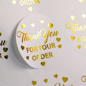 Thank You For Your Order Stickers